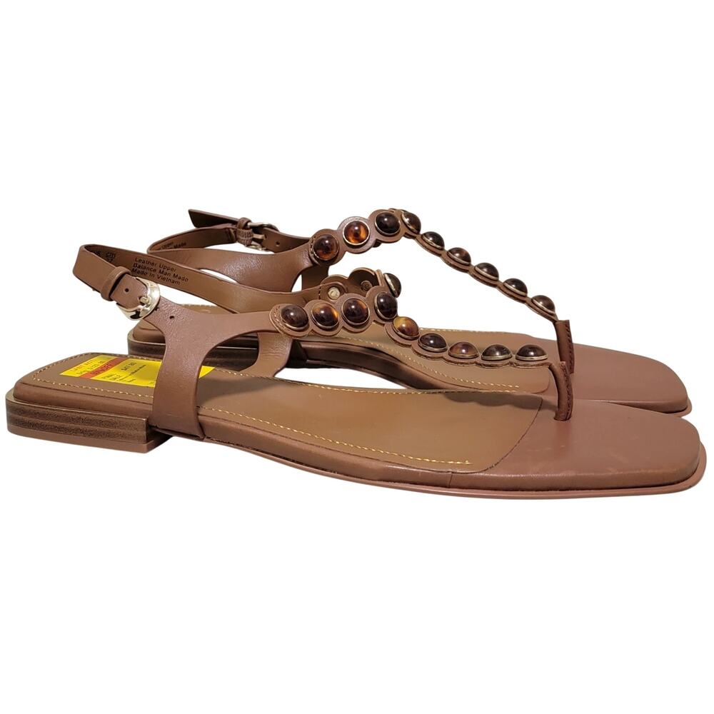 27 Edit Naturalizer Women Nara Slingback Thong Sandals Size US 11M English Tea